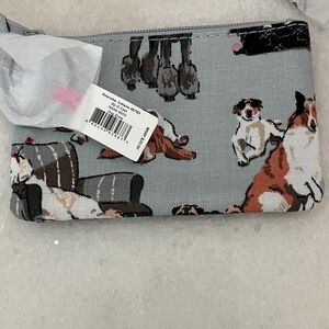 Vera Bradley Silver and Pink Keychain W Zip Case ! FREE WITH 75.00 purchase